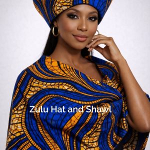 Zulu Hat and Shawl Set