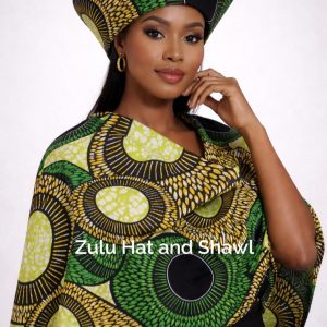 Zulu Hat and Shawl Set