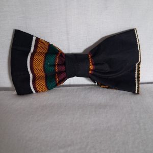 Black Kente Bow Tie