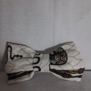 Kente Bow Tie Black/White