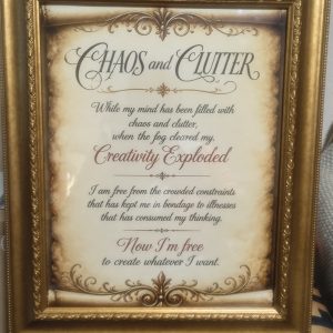 Chaos and Clutter- Freedom to Create Scroll Art